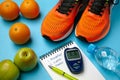 Diabetic lifestyle: sports, healthy eating and glucose control