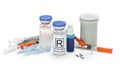 Diabetic Testing Supplies Royalty Free Stock Photo