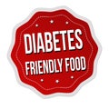 Diabets friendly food label or sticker Royalty Free Stock Photo