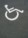 Diabled parking Royalty Free Stock Photo