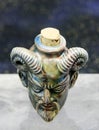 Diablo Raku Bottle Royalty Free Stock Photo