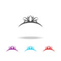 Diadem icon. Elements of headdress in multi colored icons. Premium quality graphic design icon. Simple icon for websites, web desi