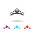 Diadem icon. Elements of headdress in multi colored icons. Premium quality graphic design icon. Simple icon for websites, web desi