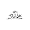 diadem, woman, crown line icon. Signs and symbols can be used for web, logo, mobile app, UI, UX