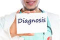 Diagnosis disease ill illness healthy health check-up screening doctor Royalty Free Stock Photo