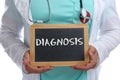 Diagnosis disease ill illness healthy health check-up screening Royalty Free Stock Photo