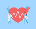 Diagnosis of heart disease concept. Royalty Free Stock Photo