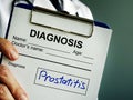 Diagnosis Prostatitis in the medical form