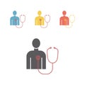 Diagnostic Icon. Vector sign Royalty Free Stock Photo