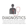 Diagnostic Icon. Vector sign