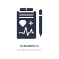 diagnostic icon on white background. Simple element illustration from Medical concept