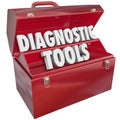 Diagnostic Tools Toolbox Repair Problem Fix Solution Words Royalty Free Stock Photo