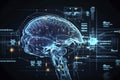 Diagnostics and treatment of diseases of the brain with modern research. Concept of x-ray examination of the brain. Diagnostics,