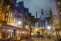 Diagon Alley in Universal Orlando at night, FL, USA Royalty Free Stock Photo