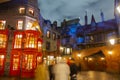 Diagon Alley in Universal Orlando at night, FL, USA Royalty Free Stock Photo