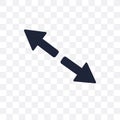 Diagonal arrow transparent icon. Diagonal arrow symbol design fr Royalty Free Stock Photo