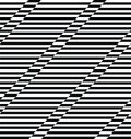 Diagonal black and white stripes create a geometric pattern. Royalty Free Stock Photo