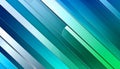 Diagonal Blue Green White Stripes With Smooth Gradient Reflections And Light abstract Royalty Free Stock Photo