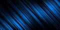 Diagonal blue line flow shiny blurred surface background realistic illustration. Bright futuristic stripes spotlight energy gradie