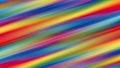 Diagonal blurred stripes of vibrant rainbow colors creating a dynamic abstract background texture Royalty Free Stock Photo