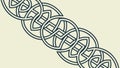 Diagonal Celtic Knot Pattern: Dynamic Traditional Border Design, vector design Generative AI Royalty Free Stock Photo