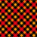 Diagonal checkered seamless pattern, Tartan Scottish background. Buffalo plaid seamless pattern, Vector Illustration Royalty Free Stock Photo