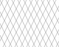 Diagonal cross line grid seamless pattern. Geometric diamond texture. Black diagonal line mesh on white background Royalty Free Stock Photo