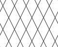 Diagonal cross line grid seamless pattern. Geometric diamond texture. Black diagonal line mesh on white background Royalty Free Stock Photo