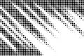 Diagonal Dotted Halftone Lines Background Royalty Free Stock Photo