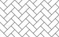 Diagonal geometric street pavements texture seamless pattern. Abstract vector checkered rectangle background. Repeating sidewalk
