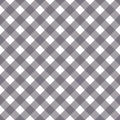 Diagonal gingham seamless pattern vector illustration