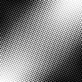 Diagonal gradient black fade texture. Halftone effect