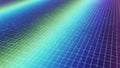 Diagonal grid pattern with a smooth gradient of blue, green, and purple colors abstract background Royalty Free Stock Photo