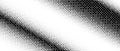 Diagonal halftone bitmap texture. Dotted gradient pattern background. Abstract 8 bit faded pop art wallpaper. Vanishing