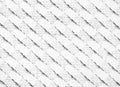 Diagonal halftone dash stripe macro print texture in black and white Royalty Free Stock Photo