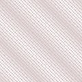 Diagonal halftone mesh seamless pattern. White and pale pink vector texture Royalty Free Stock Photo