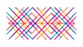Diagonal Intersecting Lines Colorful Abstract Pattern, vector design Generative AI Royalty Free Stock Photo