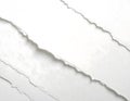 Diagonal layered torn white paper texture background Royalty Free Stock Photo