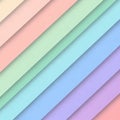 Diagonal layers in pastel shades create Royalty Free Stock Photo