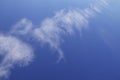 Diagonal line pattern abstract nature of white clouds and blue sky background