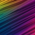 Diagonal lines in an abstract design create a dynamic rainbow gradient, transitioning Royalty Free Stock Photo