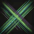 Diagonal lines intersect in a dynamic pattern on a black background, featuring shades Royalty Free Stock Photo