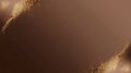 Diagonal mocha background with dense golden speckle field and fine dust texture Royalty Free Stock Photo