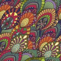 Diagonal paisley seamless pattern