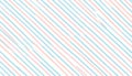 Diagonal pastel pink and light blue stripes on white background Royalty Free Stock Photo