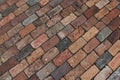 Diagonal pattern of brick #2 Royalty Free Stock Photo