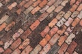 Diagonal pattern of brick #1 Royalty Free Stock Photo