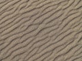 Diagonal patterns in the sand dunes on the Pacific coast near Lakeside, Oregon, USA Royalty Free Stock Photo