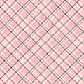 Diagonal plaid twill pattern coral peach colors