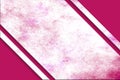 Diagonal red and magenta splattered watercolor banner. Red abstract corner design.